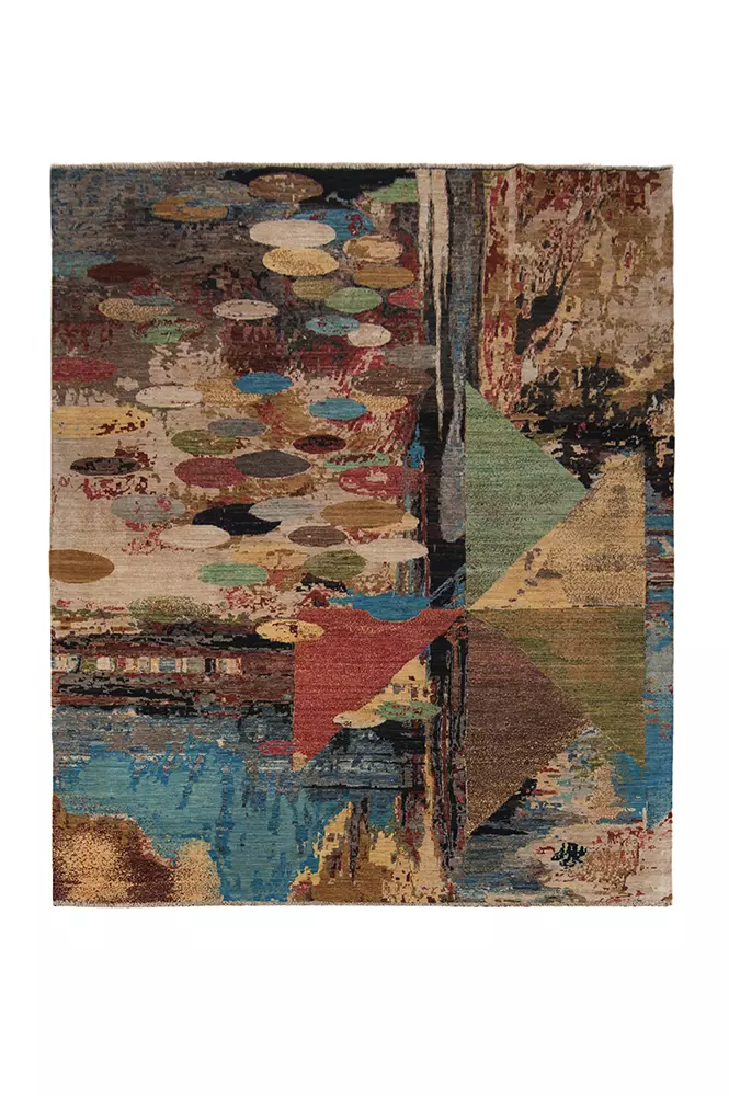 Modern Afghan Tribal Art vloerkleed