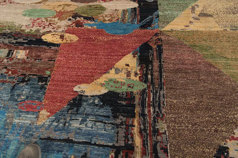 Modern Afghan Tribal Art vloerkleed