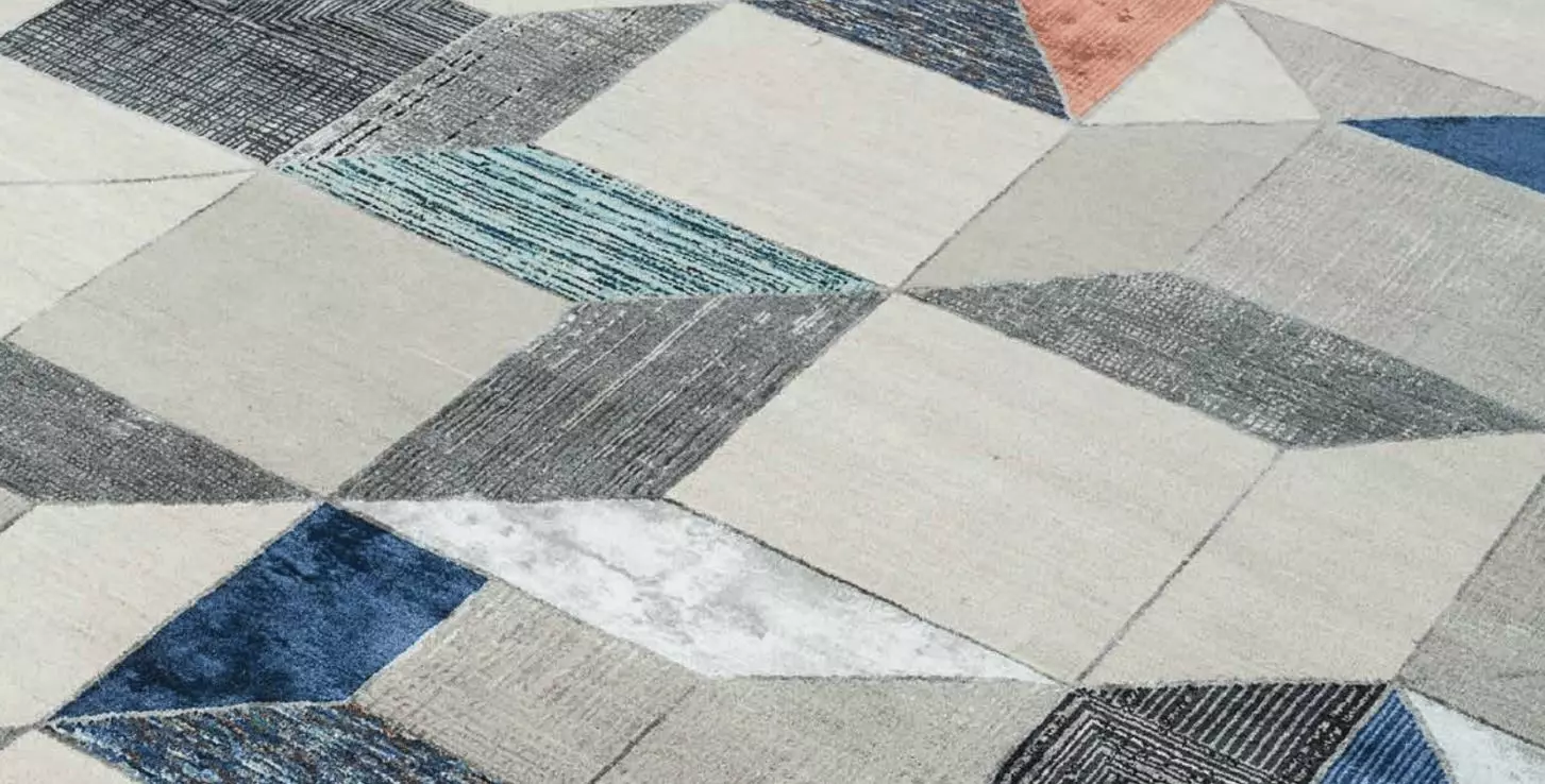 India Escher Elements Blue Ashwood vloerkleed Brokking Vloerkledenspecialist.nl IJsselstein