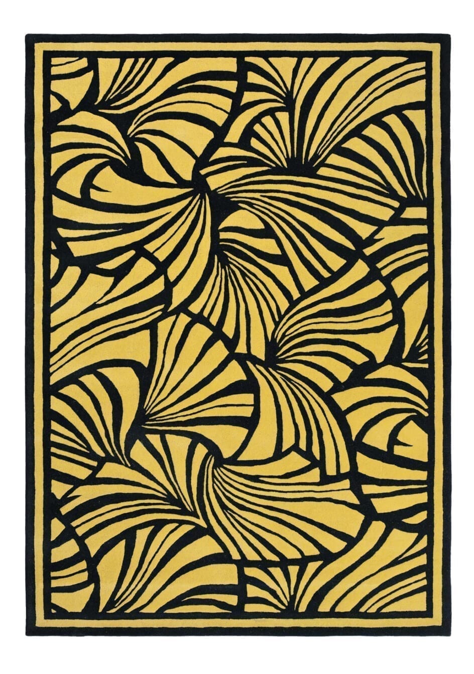 Florence Broadhurst Japanese Fans Gold vloerkleed
