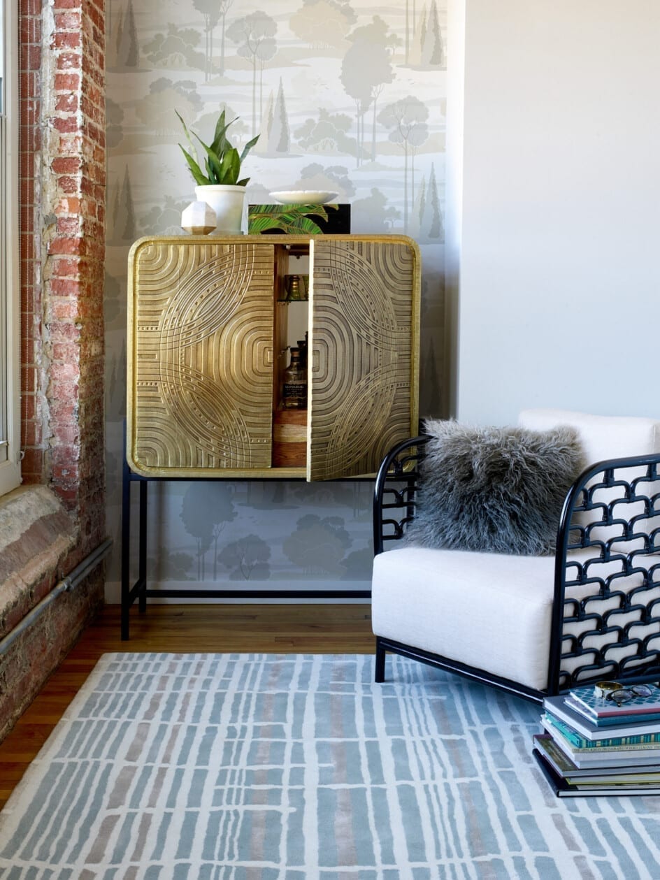 Florence Broadhurst Tortoiseshell stripes vloerkleed