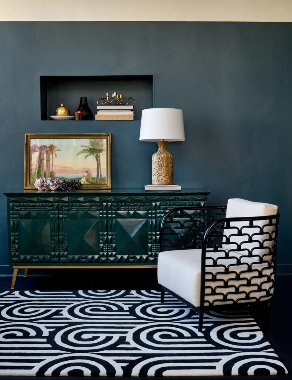 Florence Broadhurst Turnabouts black vloerkleed