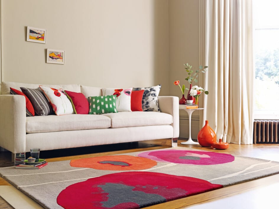 Sanderson Poppies 45700 vloerkleed