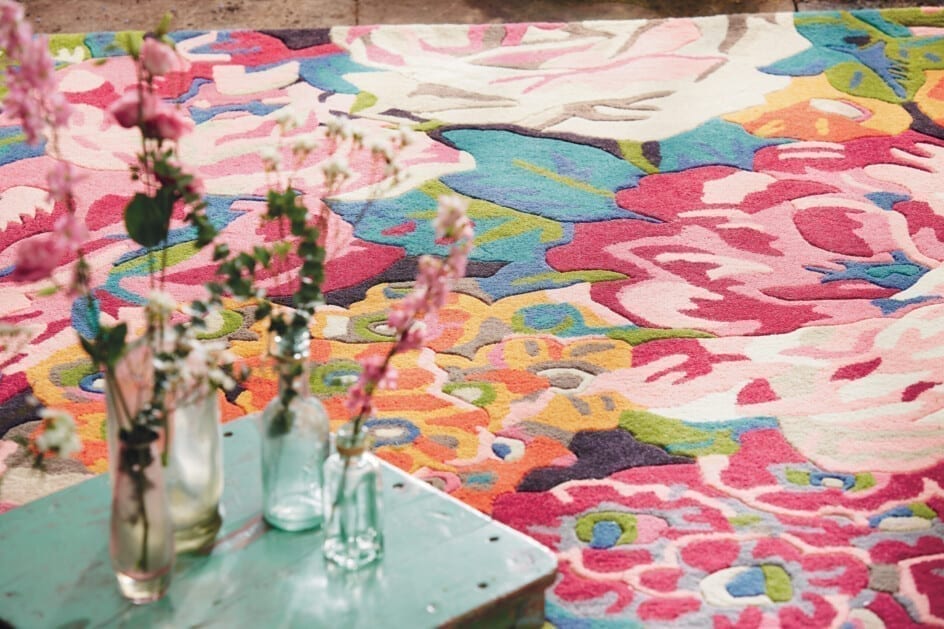 Sanderson Rose & Peony vloerkleed