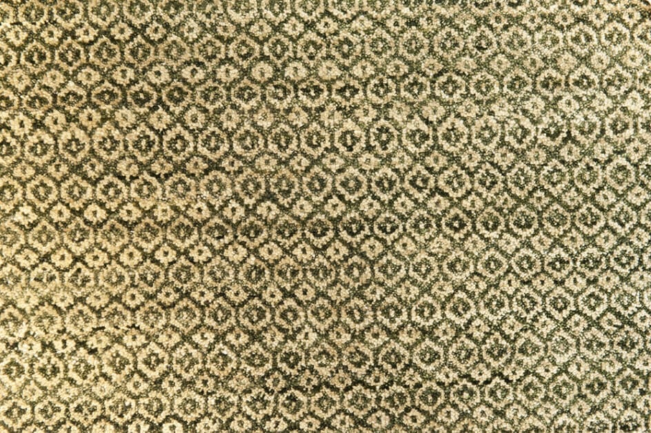 Border green design vloerkleed