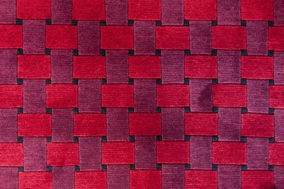 Modern design vloerkleed rood