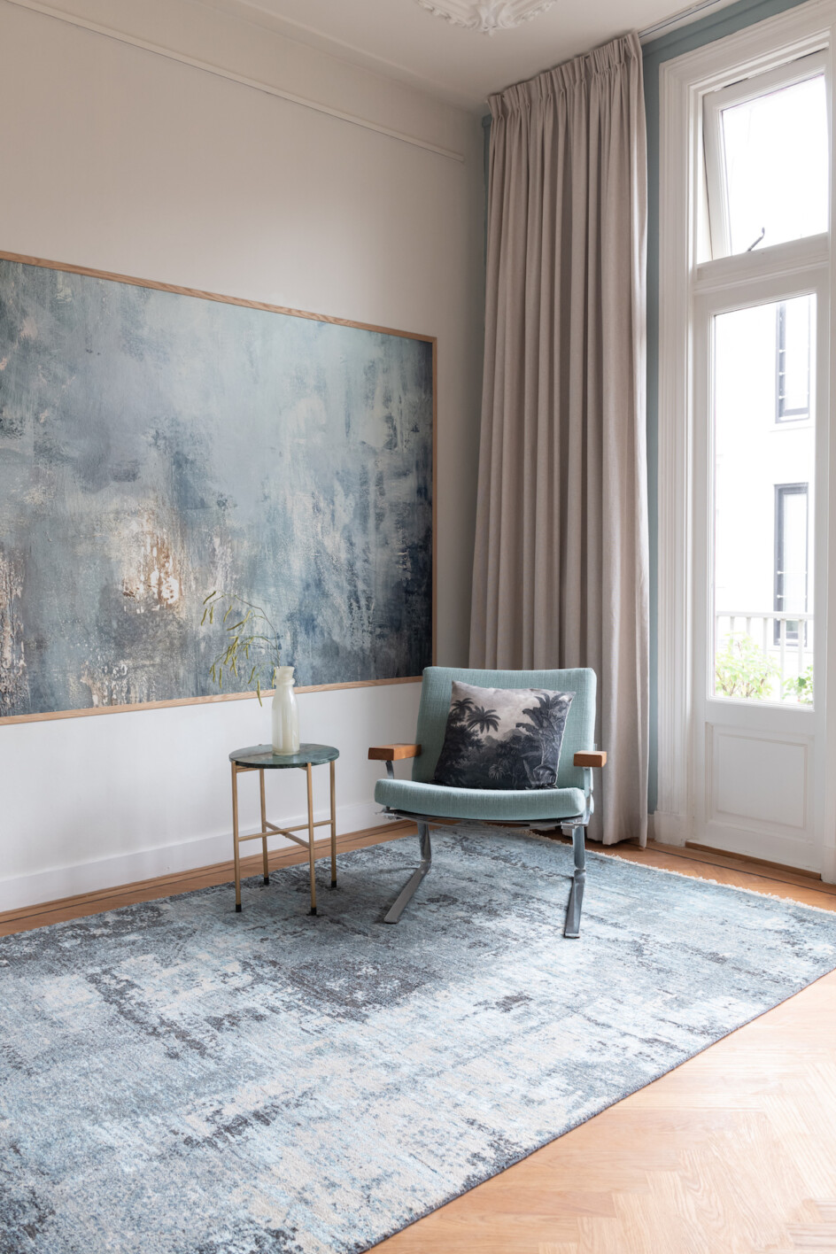 Pearl Collection Grey Ocean vloerkleed sfeerfoto
