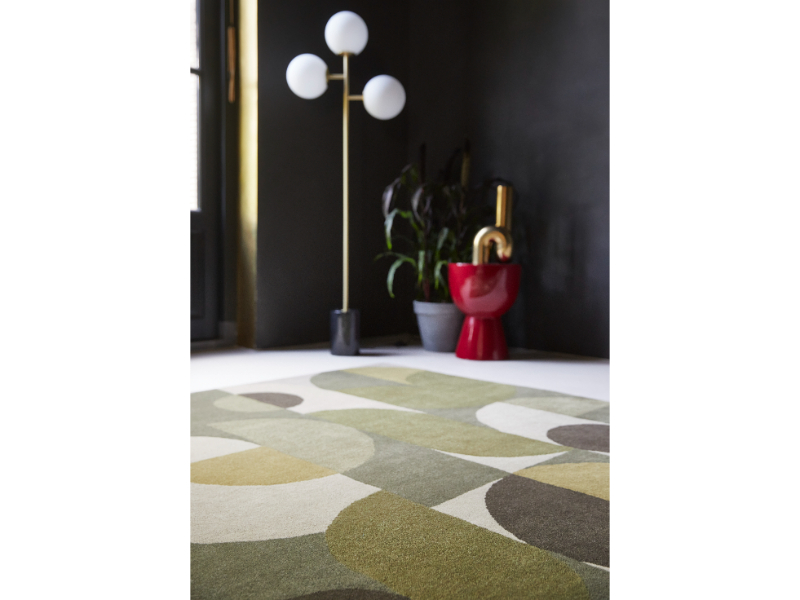 Brink & Campman Decor Cosmo Greens 095207 vloerkleed Brokking Vloerkledenspecialist.nl IJsselstein