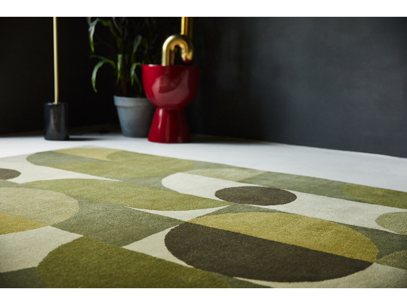 Brink & Campman Decor Cosmo Greens 095207 vloerkleed Brokking Vloerkledenspecialist.nl IJsselstein
