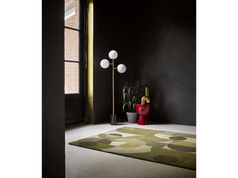 Brink & Campman Decor Cosmo Greens 095207 vloerkleed Brokking Vloerkledenspecialist.nl IJsselstein