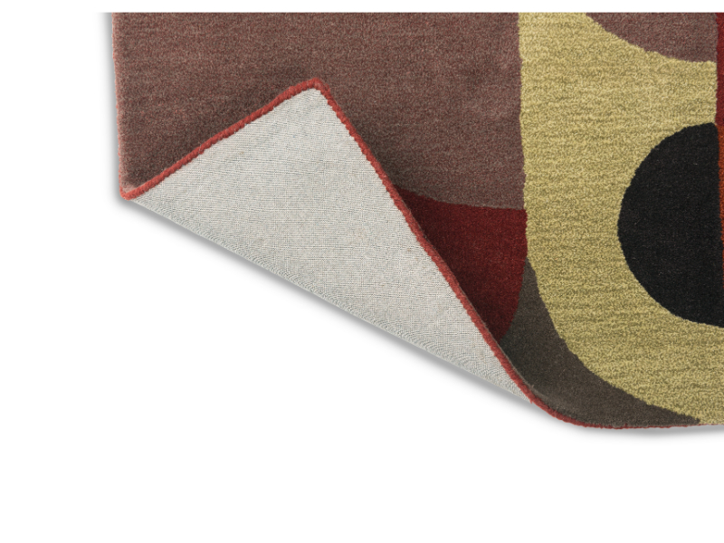 Brink & Campman Decor Cosmo Red Pale Green 095203 vloerkleed Brokking Vloerkledenspecialist.nl IJsselstein