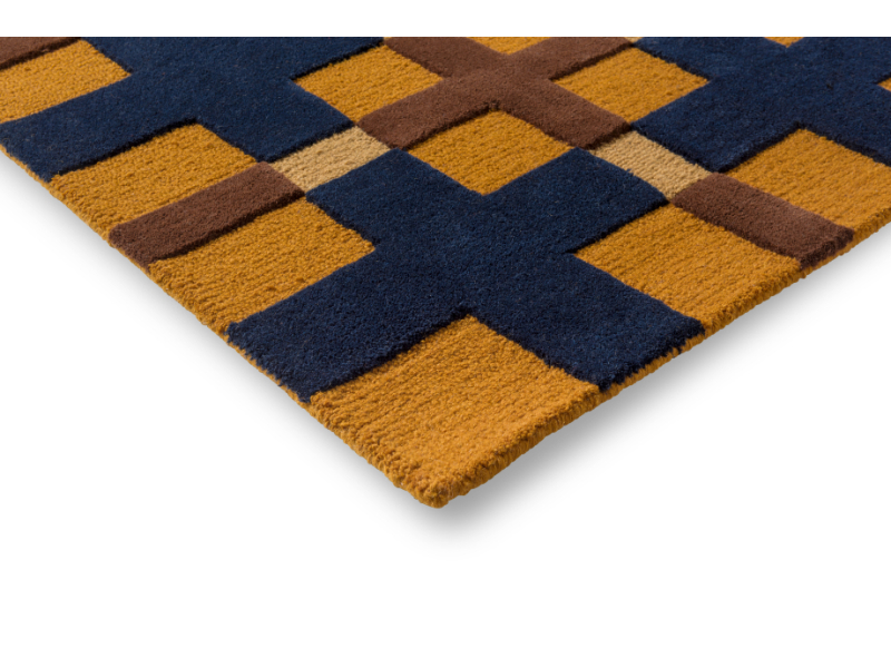 Brink & Campman Decor Milano Golden Ochre 097806 vloerkleed Brokking Vloerkledenspecialist.nl IJsselstein