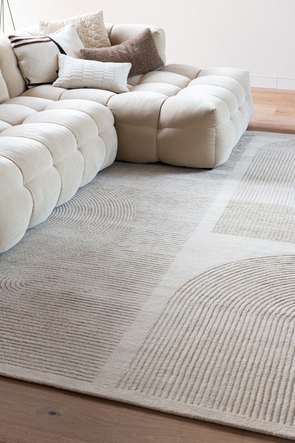 Almond Desert beige vloerkleed