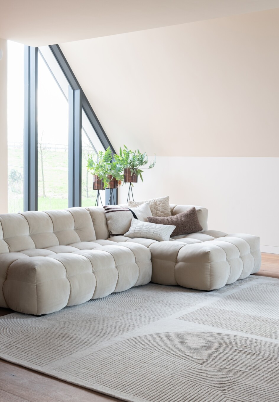 Almond Desert beige vloerkleed