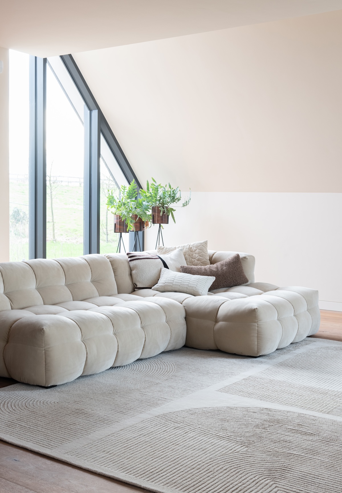 Almond Desert beige vloerkleed