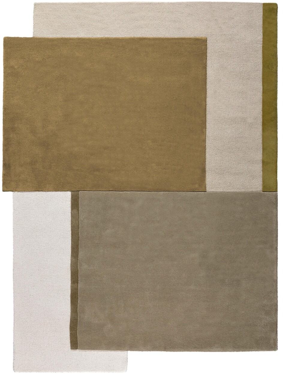 Umare 720 green olive vloerkleed Brokking Vloerkledenspecialist.nl IJsselstein