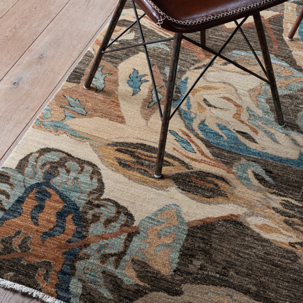 Shalimar Flower vloerkleed detail