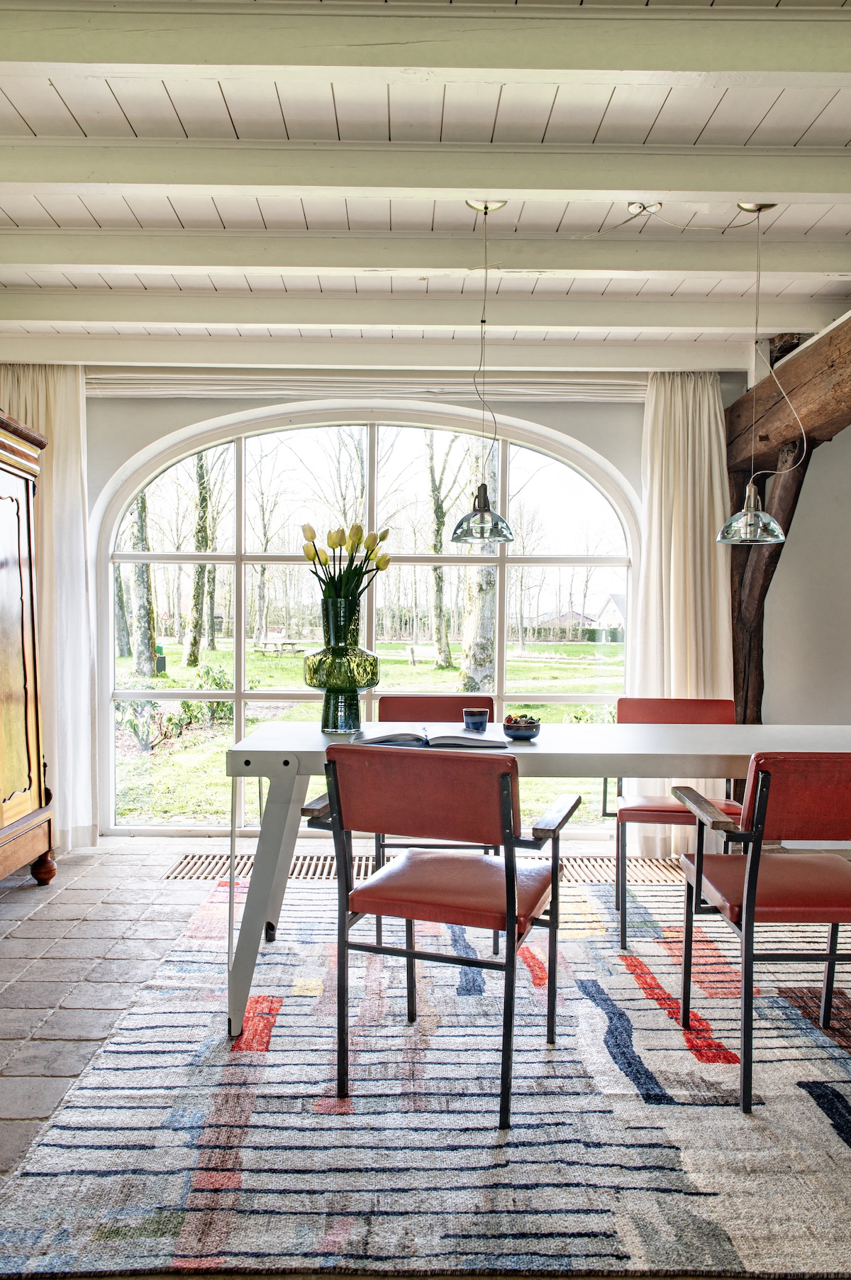 Taimany Mondriaan vloerkleed sfeer